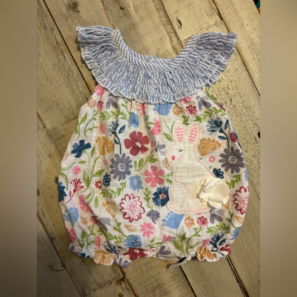 Mud Pie bunny romper